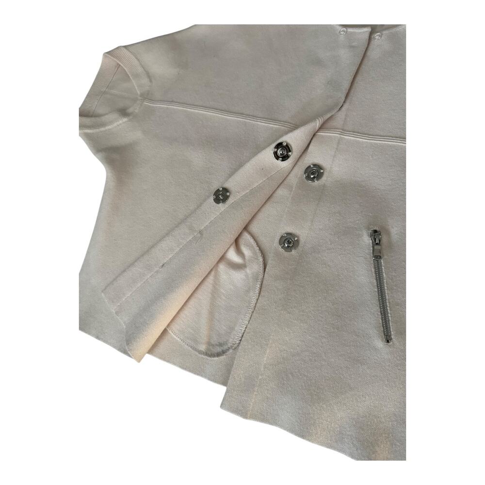 Dolce Cabo Cream Cape with Faux Fur Trim - Picture 8 of 15